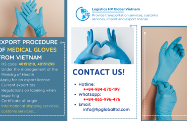 Procedures, duty and freight for exporting Medical gloves from Vietnam