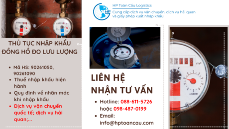 Thủ tục và thuế nhập khẩu đồng hồ đo lưu lượng