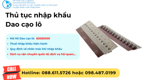 Thủ tục và thuế nhập khẩu Dao cạo lô