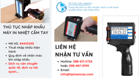 Thủ tục và thuế nhập khẩu máy in nhiệt cầm tay