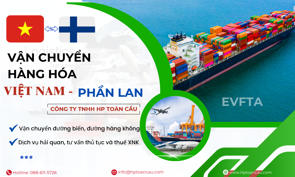 Dịch vụ vận chuyển hàng hóa Việt Nam - Phần Lan