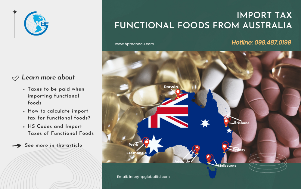 Import Tax Functional foods from Australia