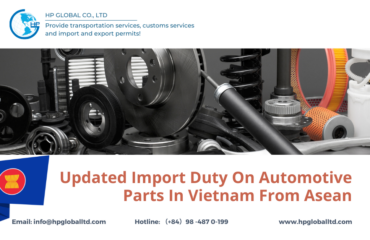 Updated Import Duty On Automotive Parts In Vietnam From Asean