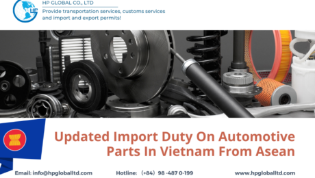 Updated Import Duty On Automotive Parts In Vietnam From Asean