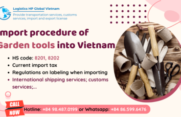Procedures, duty and freight for exporting Garden tools from Vietnam