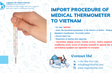 Import duty and procedures Medical thermometer Vietnam