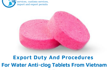 Procedures, duty and freight for exporting Water anti-clog tablets from Vietnam