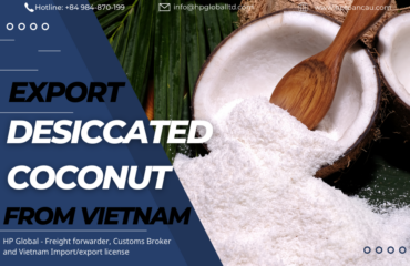 Procedures, duty and freight for exporting Desiccated coconut from Vietnam