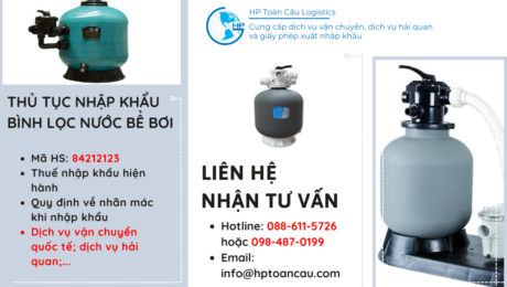 Thủ tục và thuế nhập khẩu Bình lọc nước bể bơi