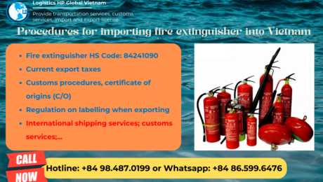 Procedures, duty and freight for exporting Fire extinguisher from Vietnam