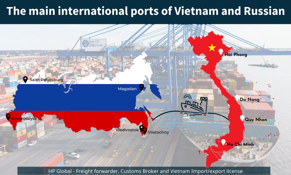 Sea ports Vietnam - Russian