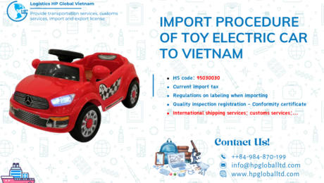 Import Toy electric car to Vietnam