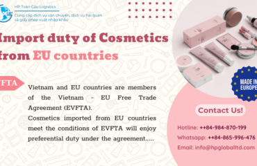 cosmetics import duty to Vietnam from EU