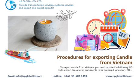 Procedures for exporting candle from Vietnam
