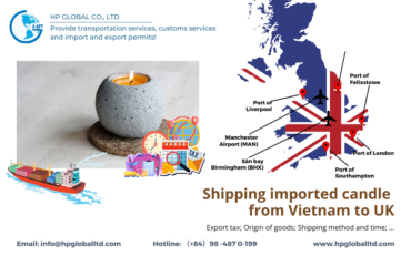 Shipping imported candle from Vietnam to UK