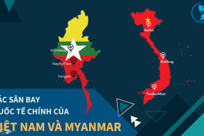 Các sân bay quốc tế chính của Việt Nam và Myanmar
