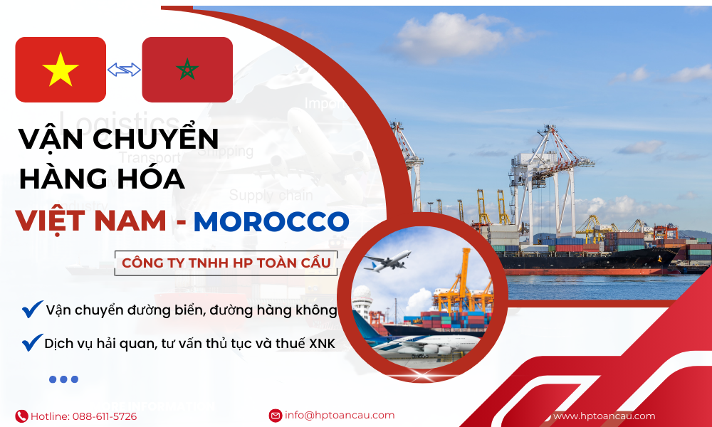 Dịch vụ vận chuyển hàng hóa Việt Nam - Morocco