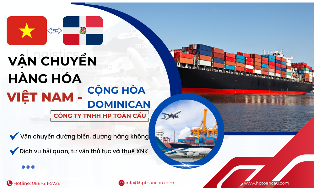 Dịch vụ vận chuyển hàng hóa Việt Nam - Cộng hòa Dominican