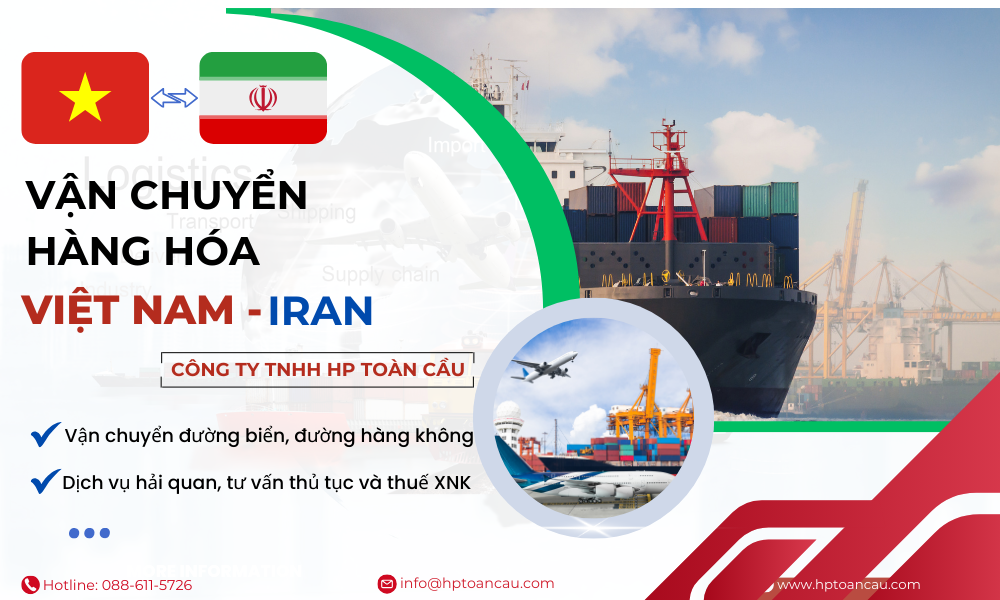 Dịch vụ vận chuyển hàng hóa Việt Nam - Iran