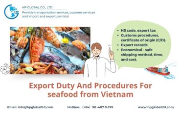 Export Duty And Procedures For seafood from Vietnam