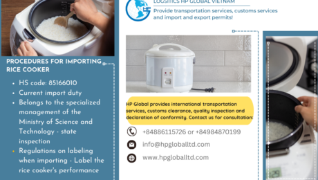 PROCEDURES FOR IMPORTING Rice cooker