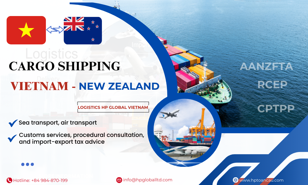 Cargo shipping Vietnam - New Zealand
