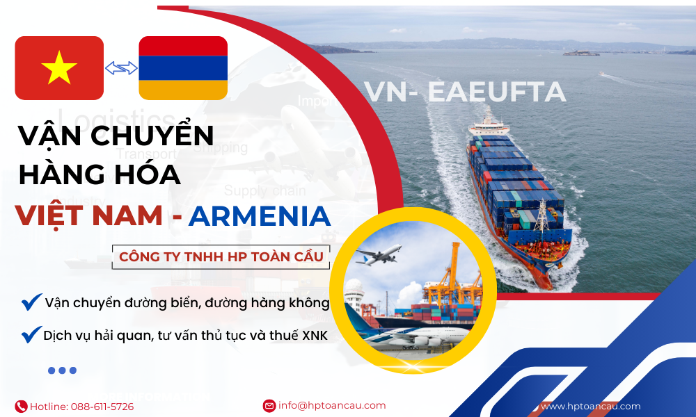 Dịch vụ vận chuyển hàng hóa Việt Nam - Armenia