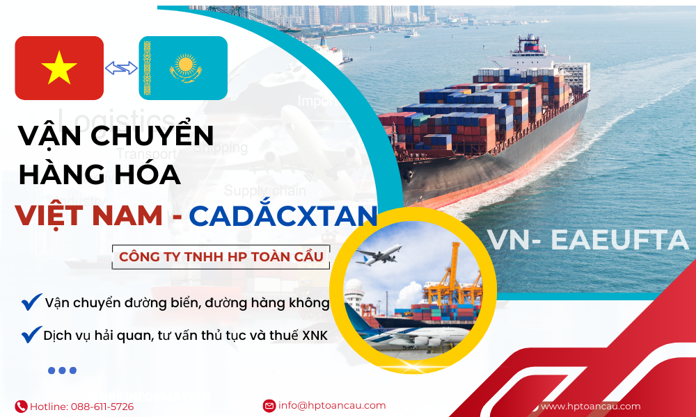 Dịch vụ vận chuyển hàng hóa Việt Nam - Cadắcxtan