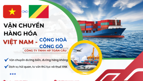 Dịch vụ vận chuyển hàng hóa Việt Nam - Cộng hòa Công gô