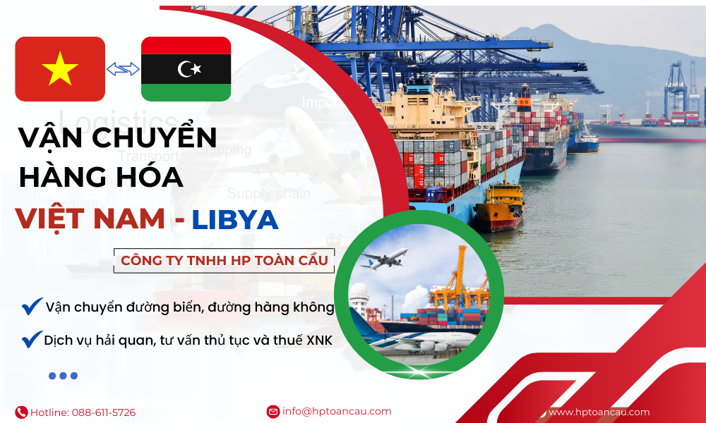Dịch vụ vận chuyển hàng hóa Việt Nam - Libya