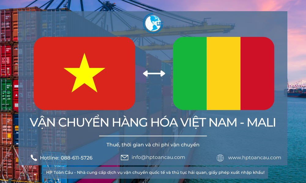 Vận chuyển hàng hóa Việt Nam - Mali