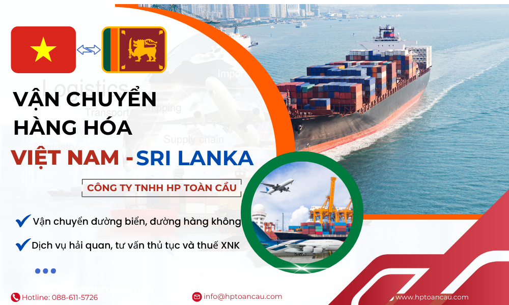 Dịch vụ vận chuyển hàng hóa Việt Nam - Sri Lanka