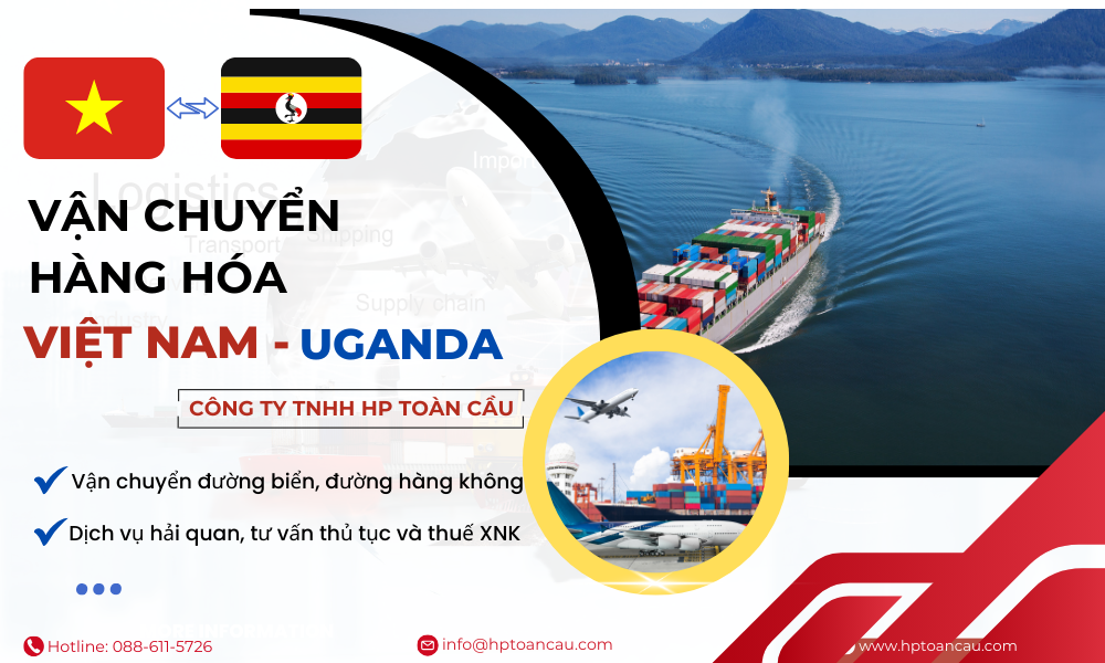 Dịch vụ vận chuyển hàng hóa Việt Nam - Uganda