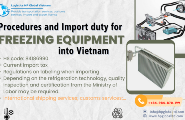 Import Freezing equipment to Vietnam