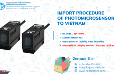 Import duty and procedures for Photomicrosensor to Vietnam