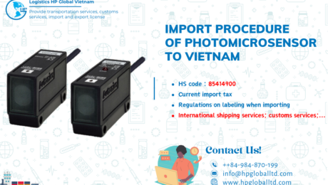 Import duty and procedures for Photomicrosensor to Vietnam