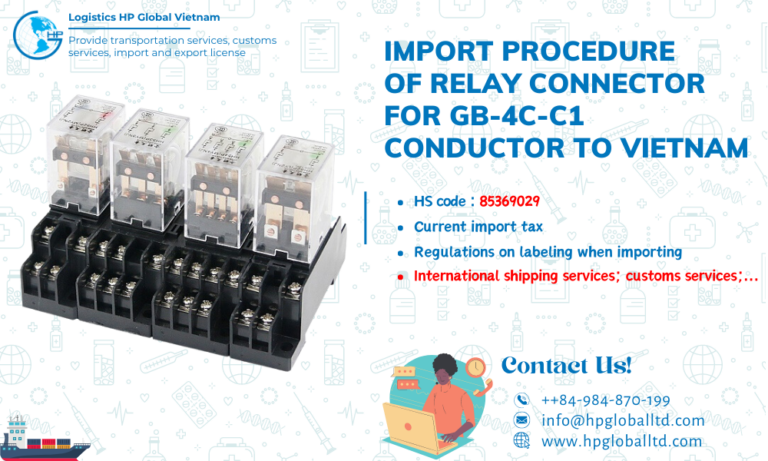 Import Relay connector for GB-4C-C1 conductor to Vietnam