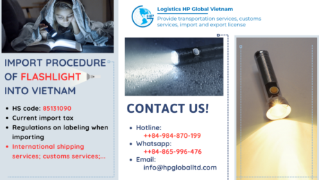 Import duty and procedures Flashlight Vietnam