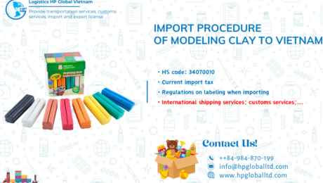 Import modeling clay to Vietnam