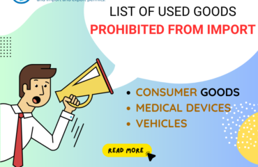 LIST OF USED GOODS PROHIBITED FROM IMPORT