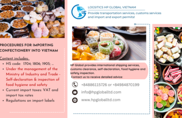 Procedures for importing confectionery into Vietnam