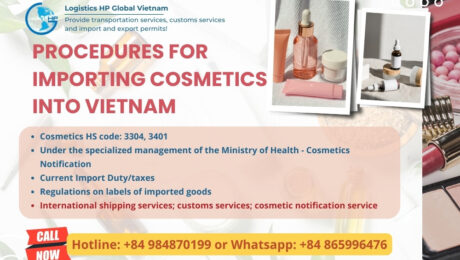 Procedures and taxes for importing cosmetics into vietnam