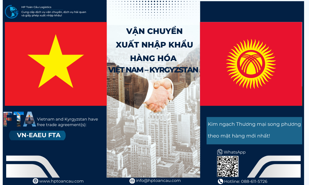 Vận Chuyển Xuất Nhập Khẩu Hàng Hóa Việt Nam - Kyrgyzstan