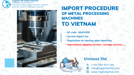 Import metal processing machines to Vietnam