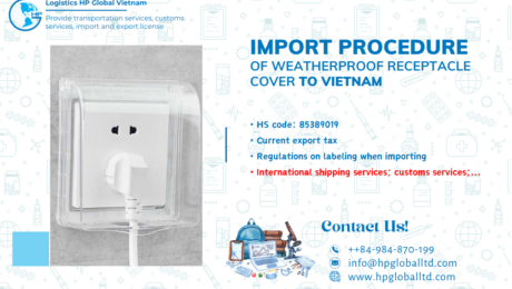 import Weatherproof receptacle cover to Vietnam