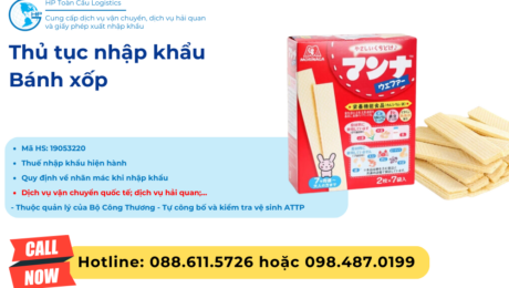 Thủ tục và thuế nhập khẩu Bánh xốp