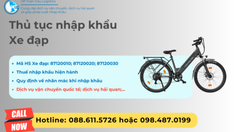 Thủ tục và thuế nhập khẩu Xe đạp