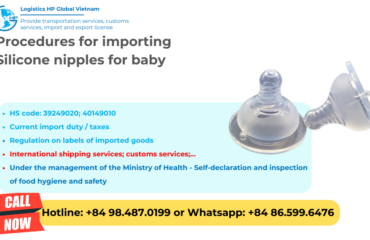 Import duty and procedures silicon nipples Vietnam