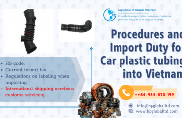 Import Car plastic tubing to Vietnam
