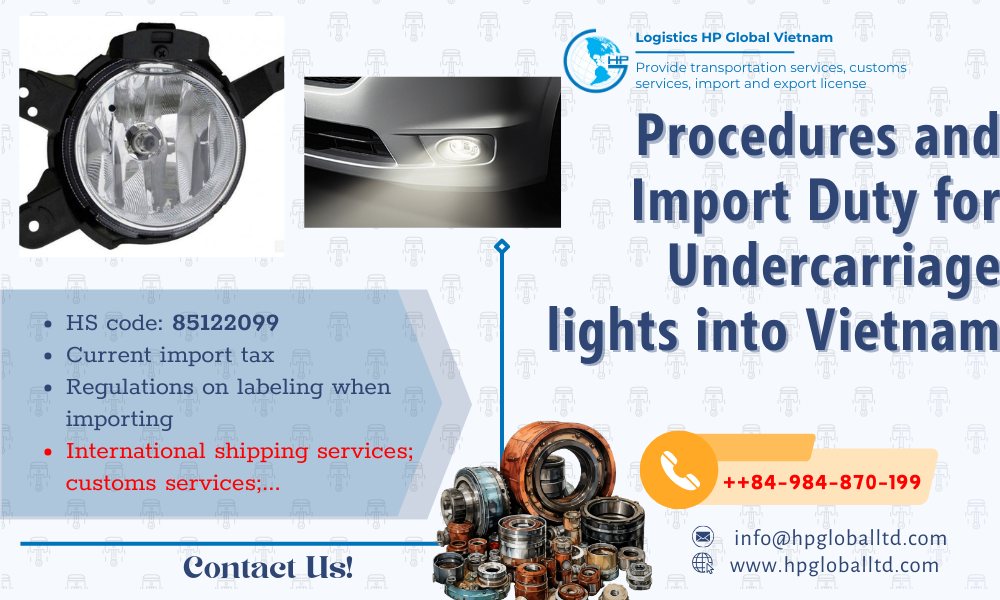 Import Undercarriage lights to Vietnam